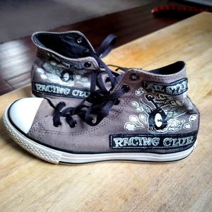 Converse Gray Youth Sneakers, Size 5